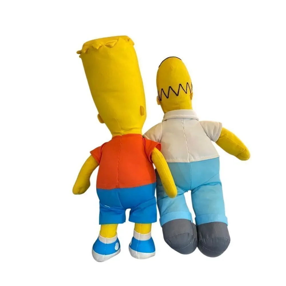 Homer Simpson and Bart Simpson, plush stuffed animals 19 inches